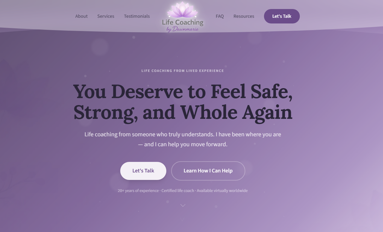 Life Coaching by Dawnmarie preview