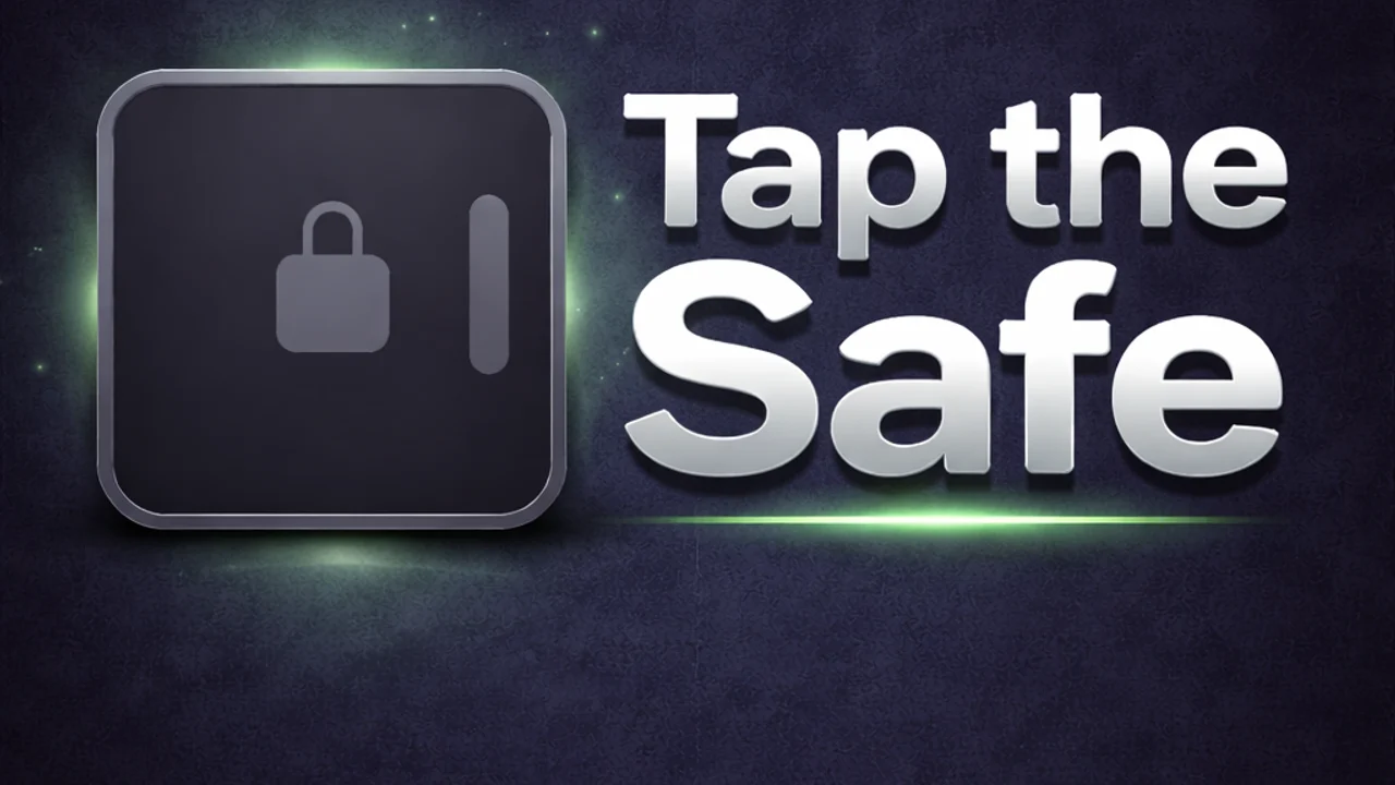 Tap the Safe mobile game campaign and vault interface